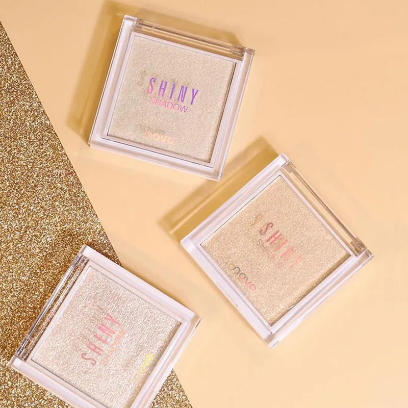 1Pcs Diamond Crystal Highlight Powder Face Brightening Repair Disc Pearl Glitter Lying Silkworm High-gloss Makeup | Красота и