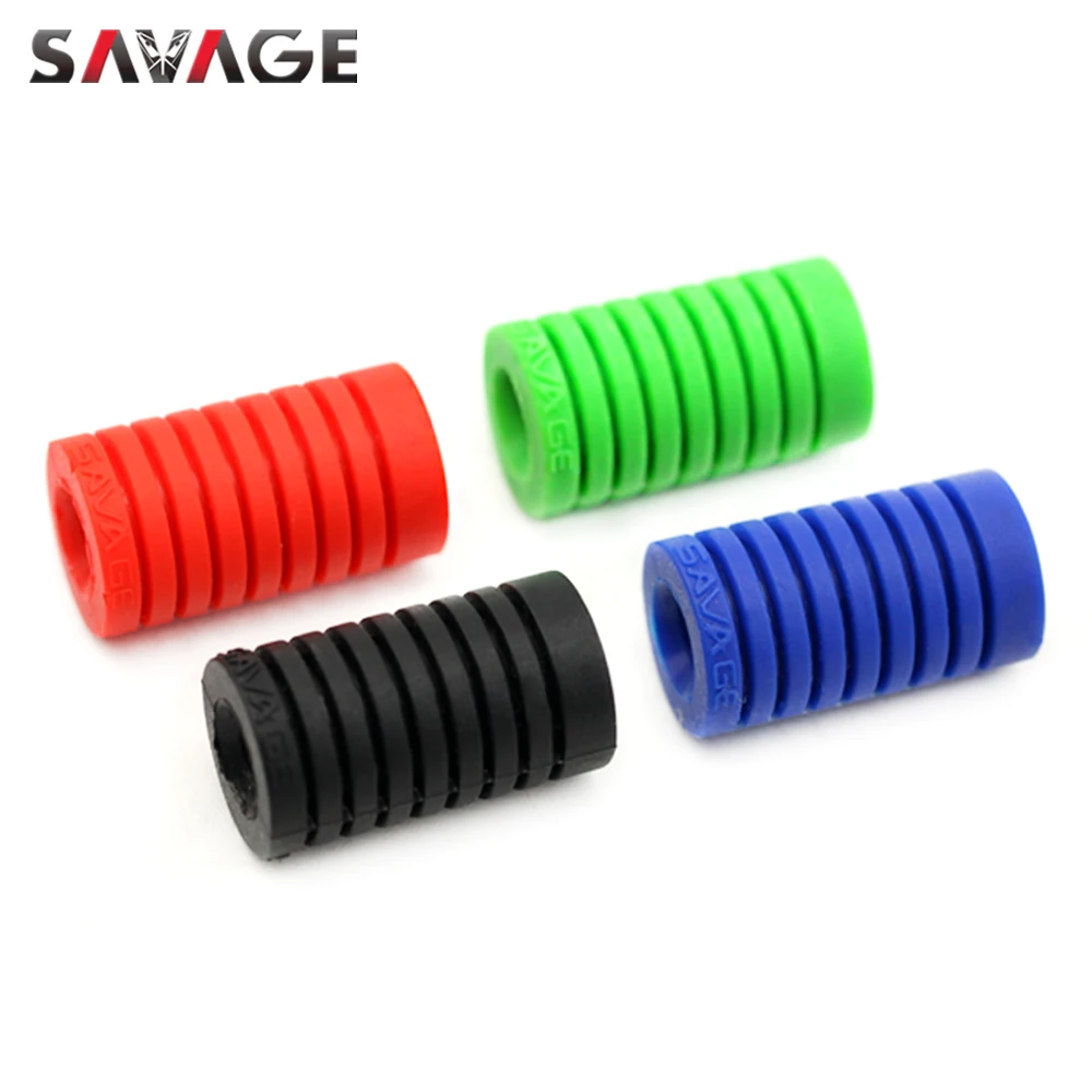 Universal Foot-Operated Left Shift Lever Foot Pad Pedal Toe Peg Cover Motorcycle Accessories Silica Gel Black/Blue/Red/Green