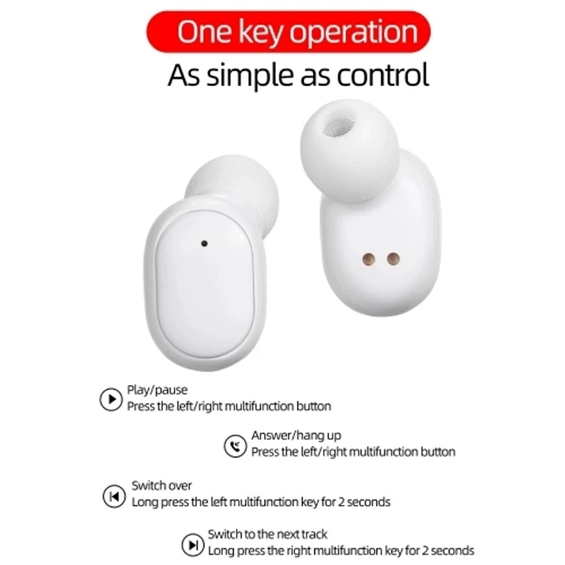 A6S Mini TWS Twins True-wireless In-Ear BT5.0 стерео наушники спортивные гарнитуры с микрофоном 280 мАч автоматическая зарядка коробка