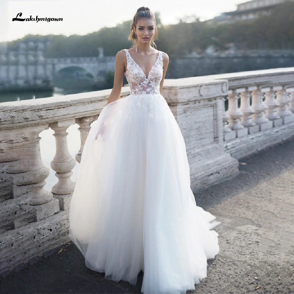 Lakshmigown Sexy Witte Tule Trouwjurk Strand Stijl 2020 Trouwjurk Plus Size Bruidsjurk Backless V-hals Boho Trouwjurken Lakshmigown Sexy Witte Tule Trouwjurk Strand Stijl 2020 Trouwjurk Plus Size Bruidsjurk Backless V-hals Boho Trouwjurken
