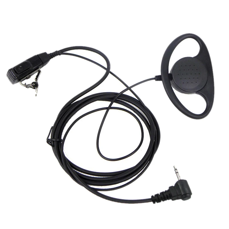 

1 Pin FBI Earhook Earpiece D Type Headset PTT for Motorola Talkabout Portable Radio TLKR T3 T4 T60 T80 MR350R Walkie Talkie FR50