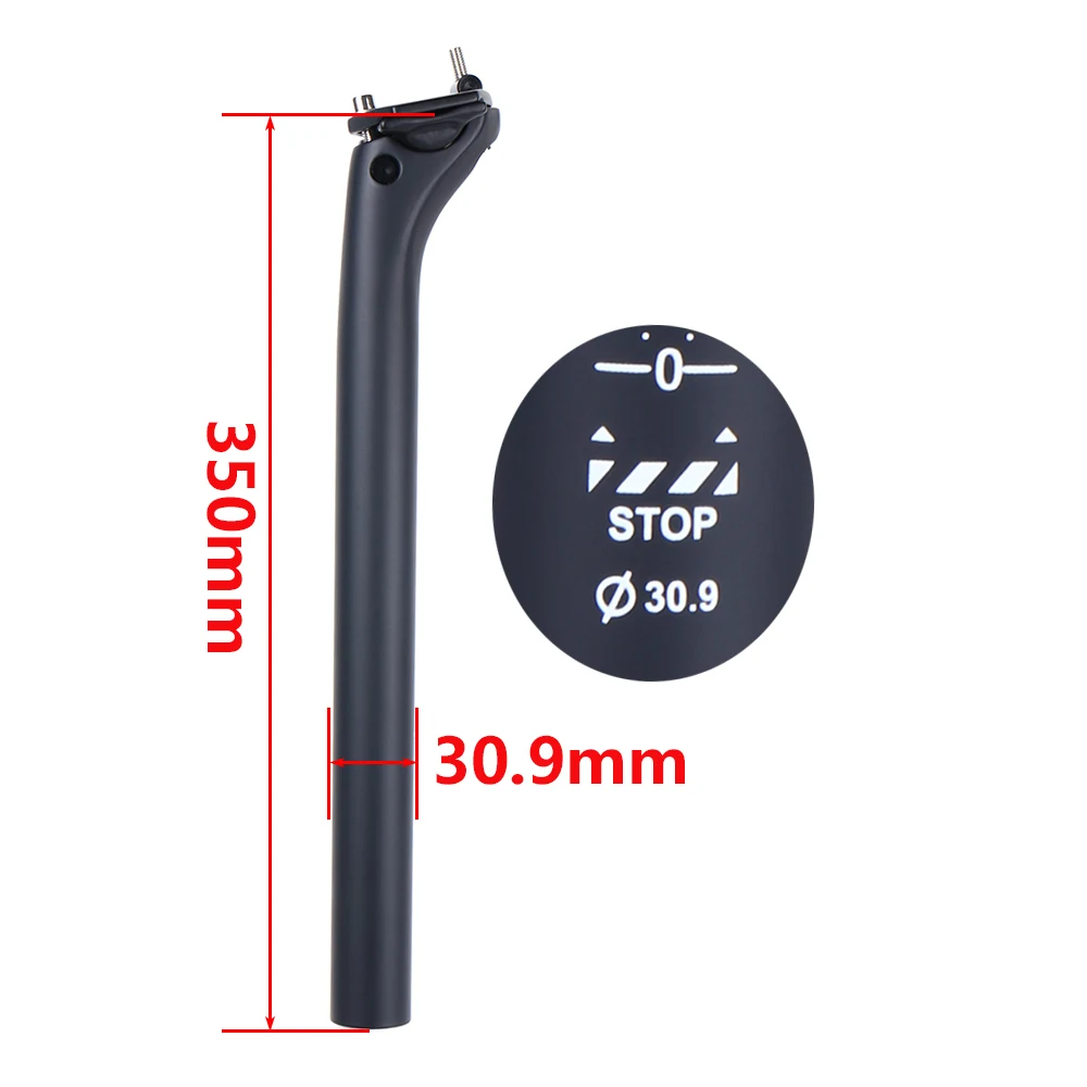 UD 30.9x350mm-6504 Элита одна карбоновый Подседельный штырь для горного велосипеда 31,6/30,9 мм Дорожный велосипед Подседельный штырь 27,2 мм MTB Подседельный штырь из углеродного волокна смещение 20 мм - Цвет: UD 30.9x350mm-6504