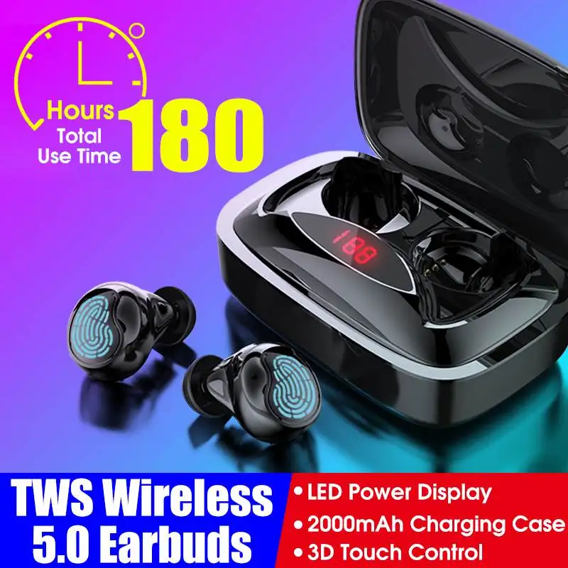 LEORY X29 TWS Wireless Stereo bluetooth 5.0 Earbuds LED Display Smart Touch Sound Earphone With Charging Case Binaural Headset