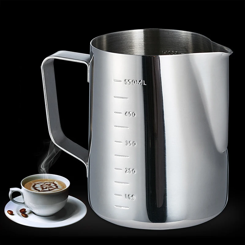 Milk Frothing Pitcher Pull Flower Cup Cappuccino Coffee Pitcher Pot