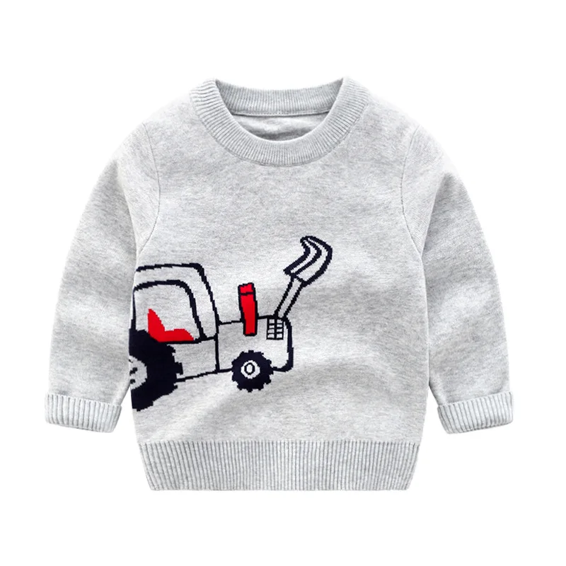 

Kids' Sweater 2019 Autumn And Winter New Style Korean-style Cartoon BOY'S Crew Neck Pullover Sweater Childrenswear