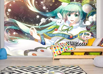 

[Self-Adhesive] 3D Hatsune Miku 896 Japan Anime Wall Paper mural Wall Print Decal Wall Murals Belly