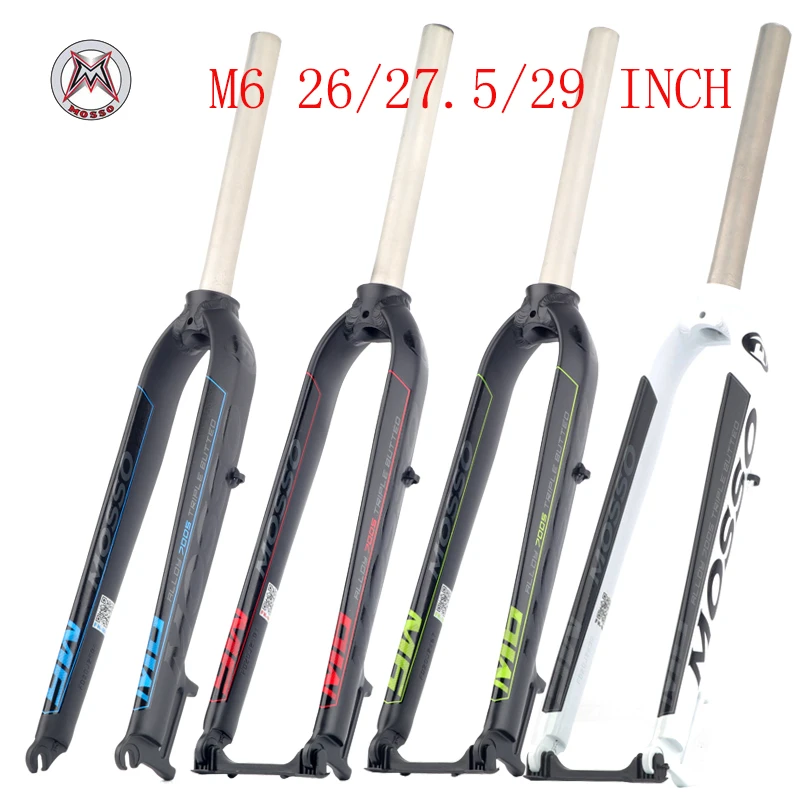 Mtb horquilla rígida de de aluminio 26/27 para freno de disco bicicleta, Mtb 5/29, 7005, mtso M6|Horquilla de bicicleta| - AliExpress