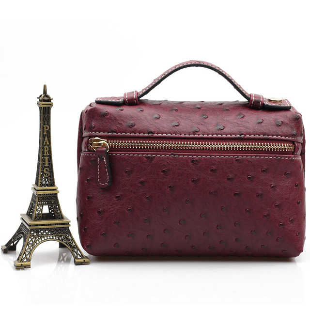 Fashion Designer Handbag Ostrich Pattern Portable Bag Clutch Bag 2022 Lady Hand Bag Purse Make Up Bag Trend Bag