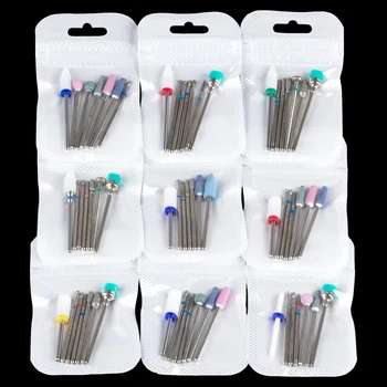 

7pcs Milling Cutter for Manicure Nail Drill Bits Apparatus Set Pedicure Machine Remove Gel Nail Accessories for Manicure Ceramic