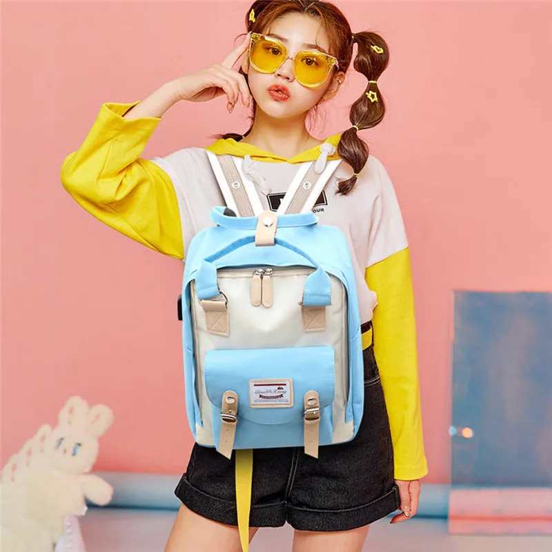 School Backpacks For Teenagers High Quality Women Waterproof Mum Bag Multi-function Backpack Wild Large Capacity E7