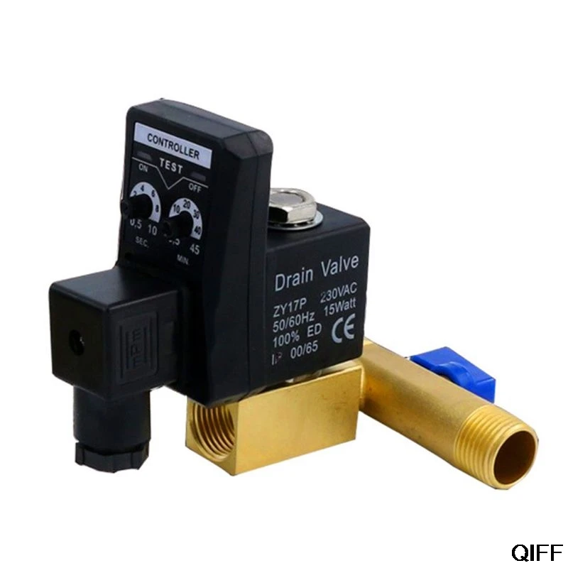 

Drop Ship&Wholesale AC 220V 1/2inch Electronic Timed 2way Air Compressor Gas Tank Automatic Drain Valve August 5
