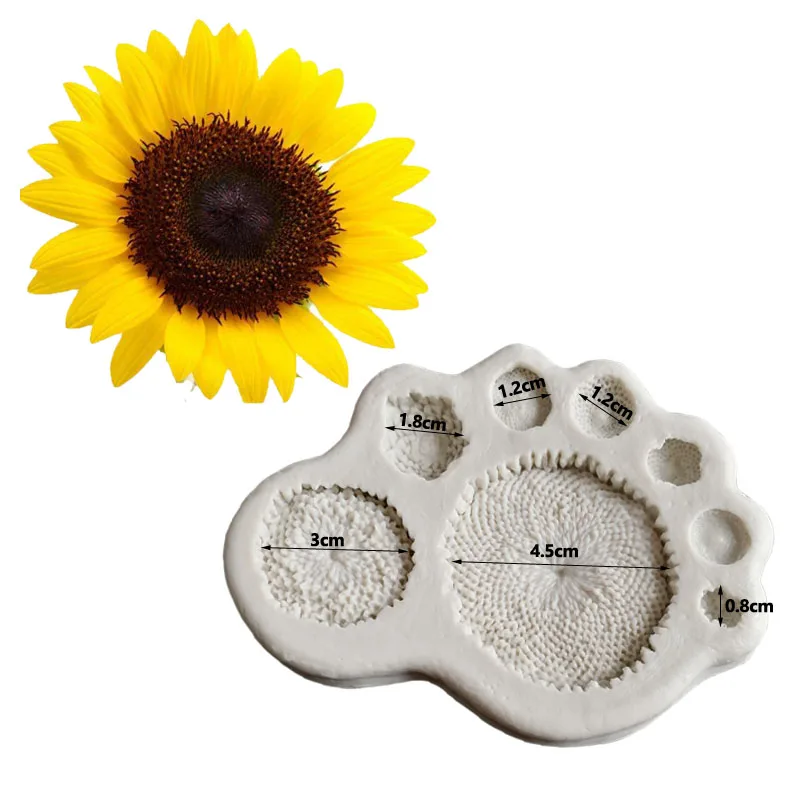 Daisy Sun Flower Silicone Fondant Mold Chocolate Sugarcraft Bake Cake Decor Mold Daisy Sun Flower Silicone Fondant Mold Chocolate Sugarcraft Bake Cake Decor Mold