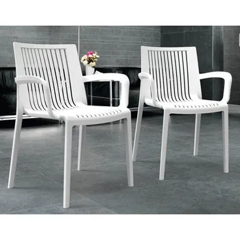 

Armchair MALDIVES stackable white polypropylene