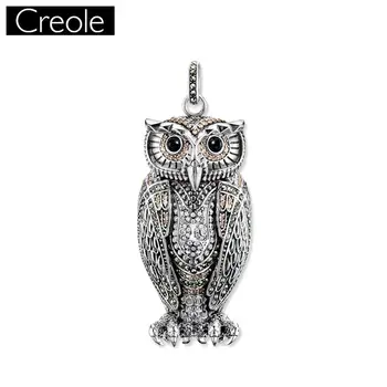 

Pendant Owl Queen Of The Night For Women Romantic 925 Sterling Silver Gift Europe Style Glam Jewelry Pendants Fit Necklace