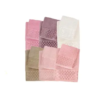 

Bamboo Soft Checkers Desenliı Bath Towel Set 6 Color