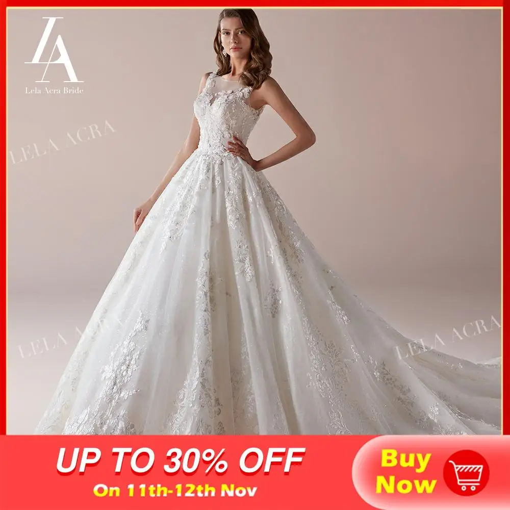 Роскошное Свадебное платье с кристаллами и аппликацией Модное бальное цветами