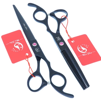 

Meisha Barber Shop Hair Beauty Styling Shears Professional 7 inch Cutting 6.5 Thinning Hair Scissors Set Hair Salon Tools A0136A