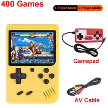 400 em 1 3 Polegada consolas de jogos handheld retro console de jogos de vídeo 8 bits jogador de jogo handheld jogadores gamepads para crianças presente