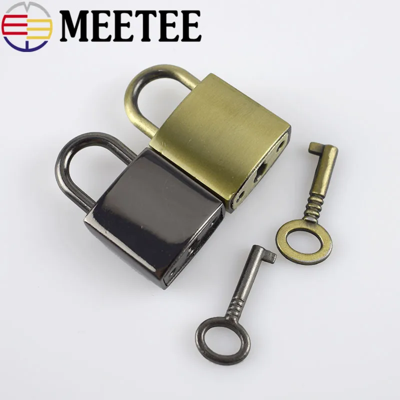 2/5 комплектов Meetee сумка металлическая застежка поворотный замок с ключом DIY Сумочка Кошелек чемодан аппаратное закрытие части аксессуары