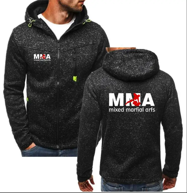 Новинка, зимняя модная Толстовка для бокса, UFC Unlimited MMA mannen, Мужская толстовка на молнии, кардиган с капюшоном, толстовки, повседневные пальто, топы