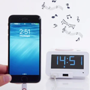 

Homtime speakers with USB charger Bluetooth speaker alam clock night light Gesture-Controll speaker for bedside