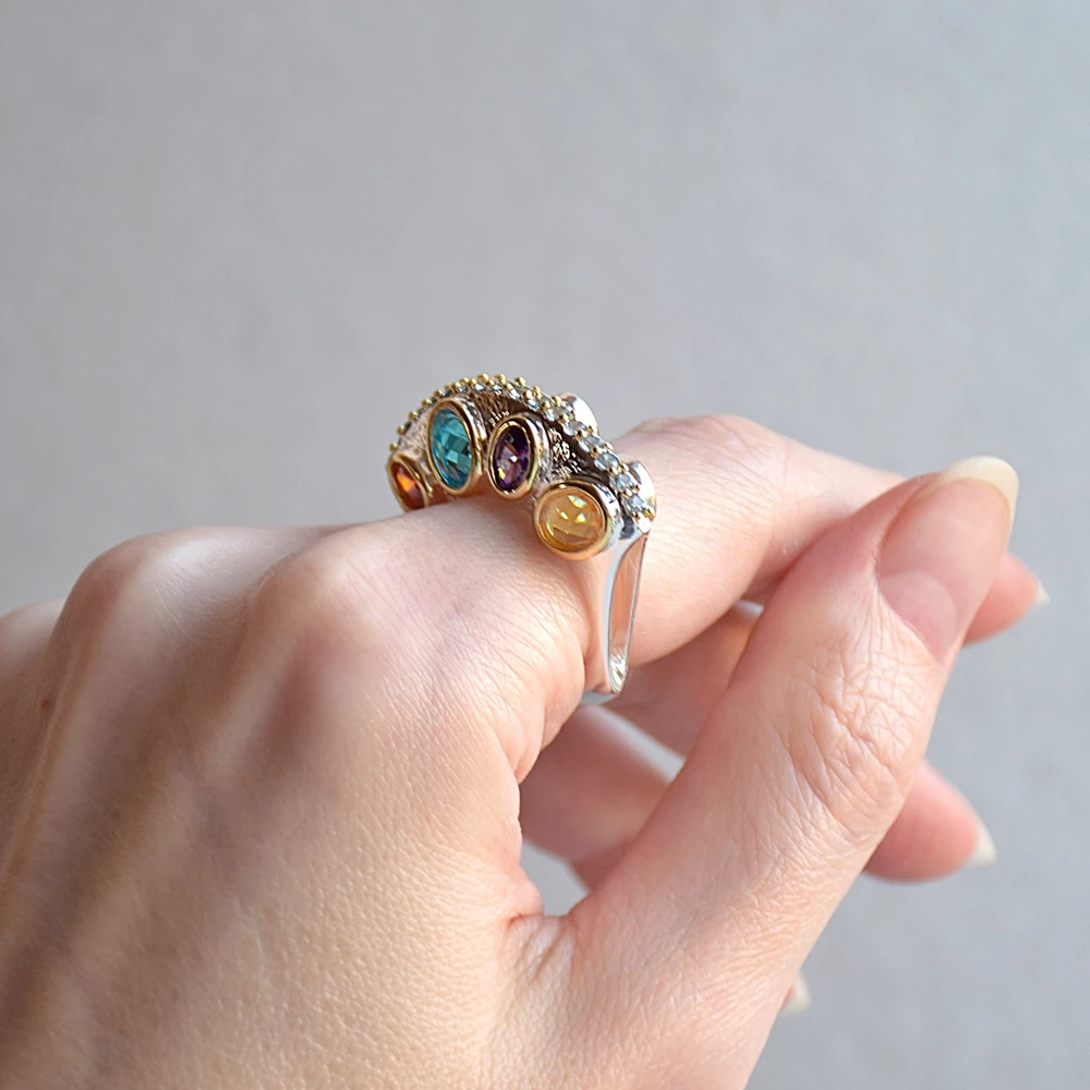 Goede DreamCarnival1989 Specials Rechtop Ontwerp Promise Wedding Engagement Ringen Voor Vrouwen Infinity Kleuren Zirkoon September WA11710