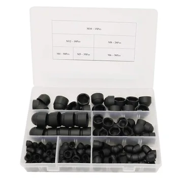 

160pcs Home Improvement Caps Nylon Hardware For Screw Dome Nut Cover Solid Repair Tool Durable Hex Bolt Protective Cap With Box