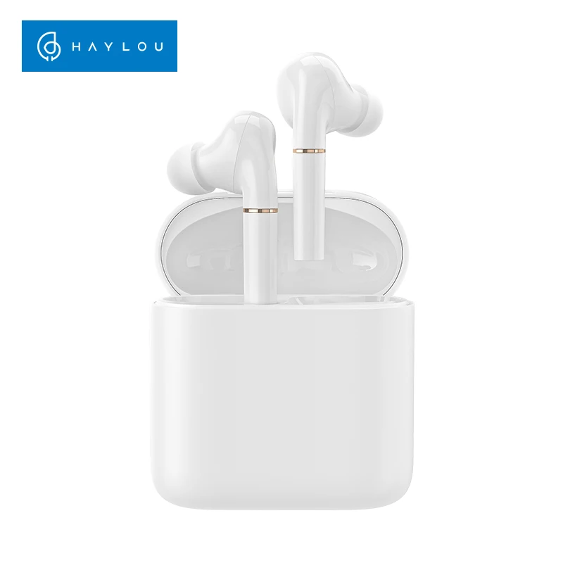 Haylou T19 Wireless Charging TWS+ Bluetooth Headphones Smart Noise Cancelling APTX Infrared Sensor Touch Wireless Earphones
