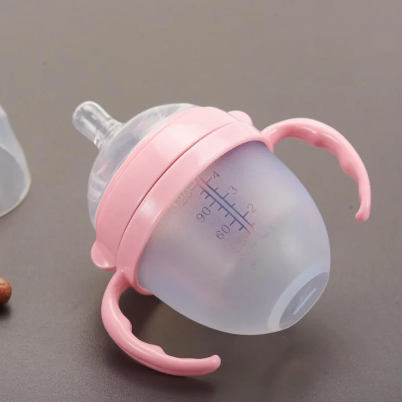 

Infant High Temperature Heat Resistant Feeding Bottle Silica Gel Circle Shatter-resistant Baby Maternal And Child Supplies Feedi