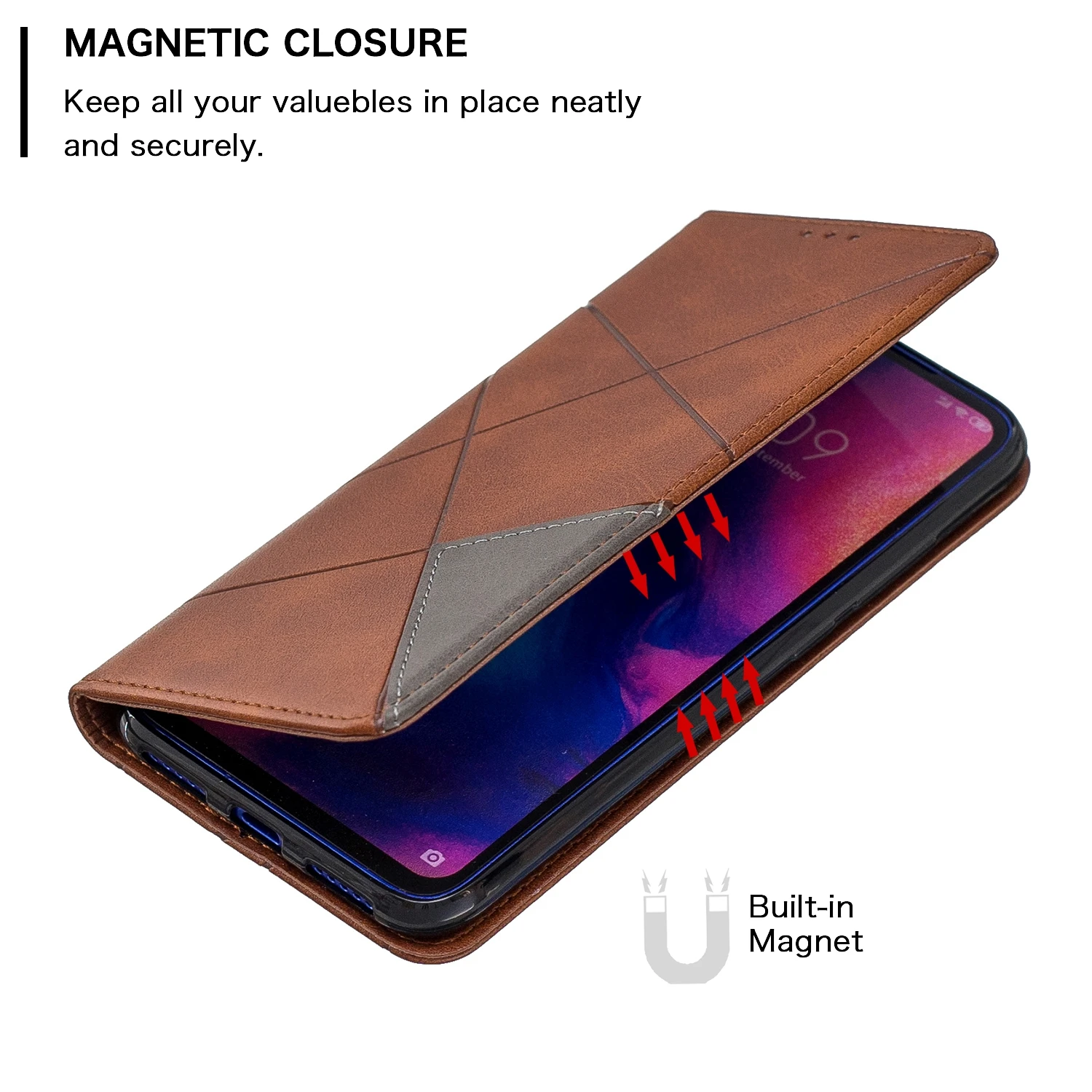 Tobebest Магнитный кошелек кожаный чехол для Xiaomi Redmi Note 7 Чехол для Redmi Note 7 Чехол с карманом для карт
