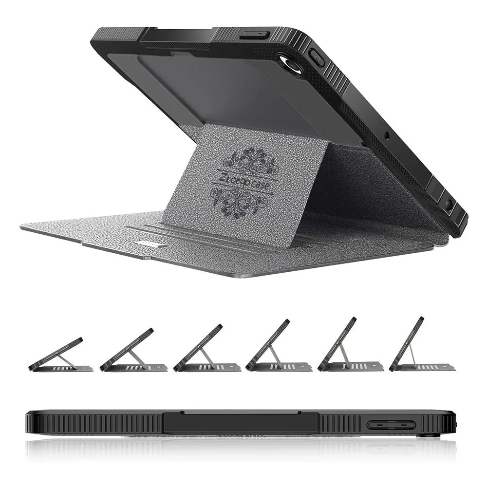 Чехол Ztotop для нового iPad 7 поколения, 10,2 дюймов,, [6 магнитных углов], высокозащитный и амортизирующий чехол с Penc - Цвет: Dark Gray