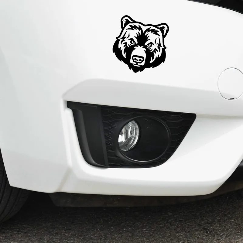 Интересный рисунок головы хищника медведя для Авто/бампера/окна виниловая