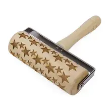 Прочная ручная Экологически чистая Рождественская печать на колесиках кухня на картинке, показанная булавка 0,3 кг