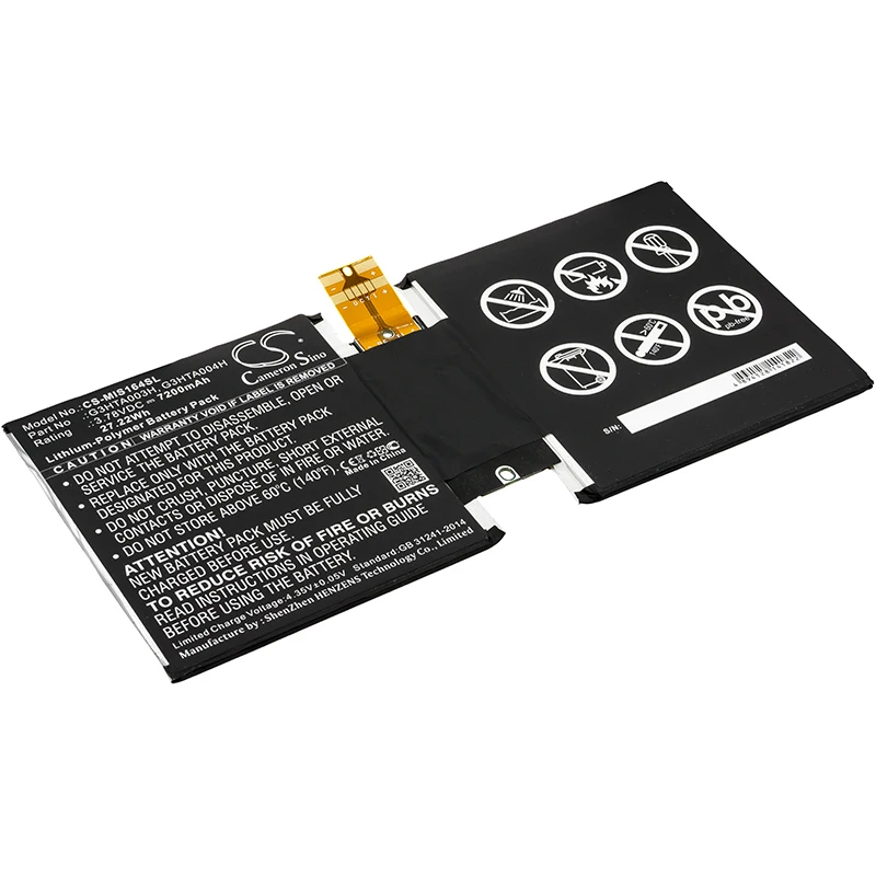 UPGRADE Cameron Sino Battery For Microsoft MSK-1645 Surface 3 10.8&quot 1645 | Электроника