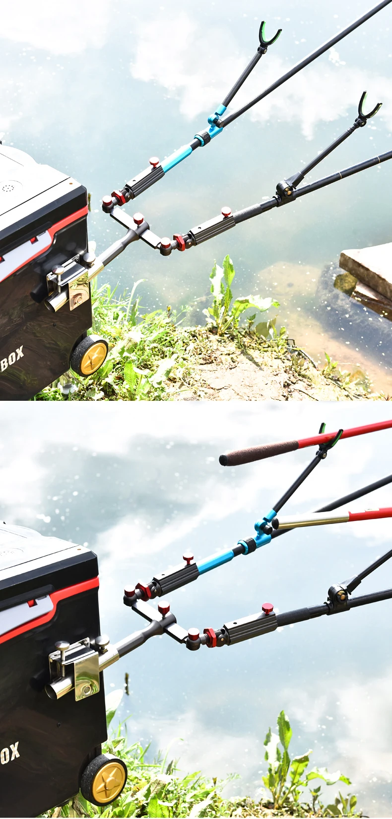 Универсальный держатель для рыболовных аксессуаров, регулируемый кронштейн для крепления стула, вращающаяся стойка для удочки, фиксированный инструмент для рыбалки