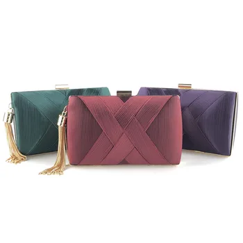 

Metal Tassels Evening Bag Party Simple Clutch Formal Dress Evening Bag Banquet Bag