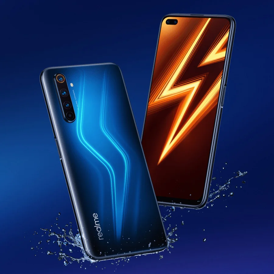Realme 6 Pro 8GB RAM 128GB ROM SmartPhone Snapdragon 720G 90Hz Display Mobile Phone 30W Flash Charge 4300mAh Side Fingerprint