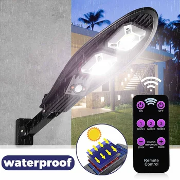 

64 COB Wireless Solar Lamp With Three Modes Outdoor Waterproof Solar Light Security Lighting For House Wall Street Yard Garden