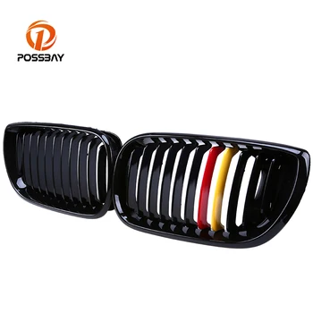

POSSBAY Black Car Front Kidney Racing Grilles For BMW 3-Series E46 Sedan /Touring 2001/2002/2003/2004/2005 Auto Replacement Gril