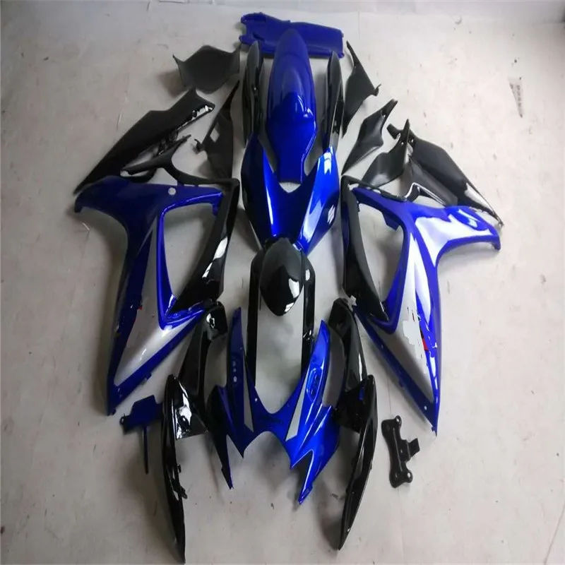 Для Suzuki синий черный GSX-R600 R750 обтекатель комплект K6 06 07 GSXR 600 GSXR 750 2006-2007 мотоцикл обтекатель