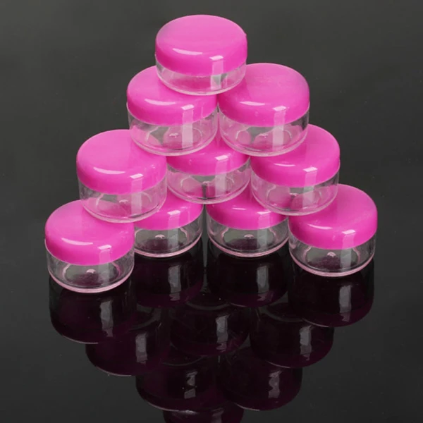 새로운 10Pcs/50Pcs 미니 화장품 항아리 아이섀도 컴팩트 메이크업 페이스 크림 컨테이너