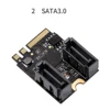 Free Driver Adapter Card for M.2 for Ngff to Sata3 A-Key + E-Key to 2 Ports SATA 6Gbp/s PCIe 3.0 Bus for Wifi SSD HDD PC ► Photo 3/6