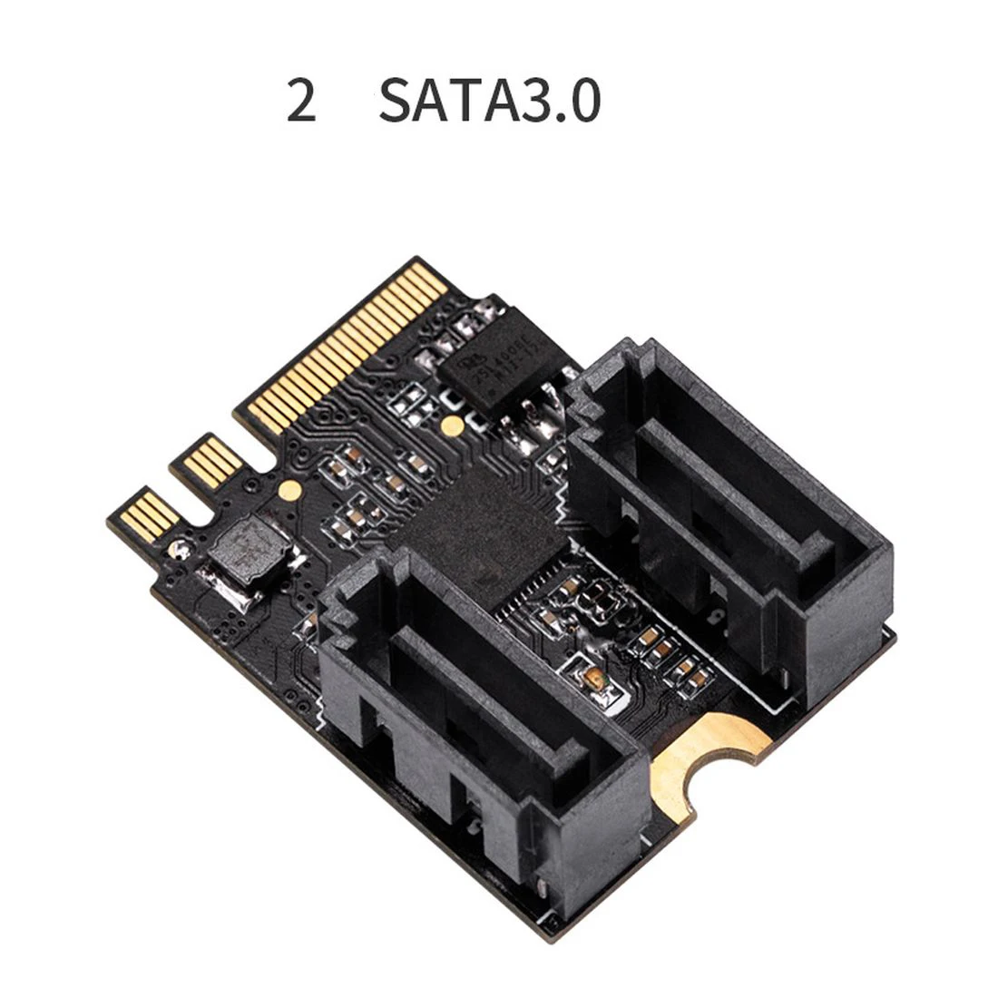 Бесплатная карта адаптера драйвера для M.2 Ngff Sata3 A + E ключ 2 портов SATA 6Gbp/s PCIe 3 0 шина