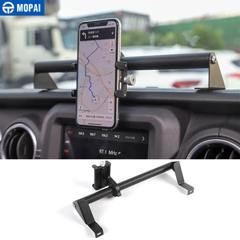 

MOPAI GPS Stand Holder for Jeep Gladiator JT 2018+ Car Mobile Phone Support Holder Accessories for Jeep Wrangler JL 2019+