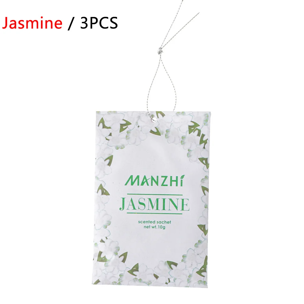 3 упаковки натуральных ароматерапии мешок висячий мешок для специй шкаф дезодорирующий бумажный пакетик шкаф освежители воздуха ладан - Аромат: jasmine