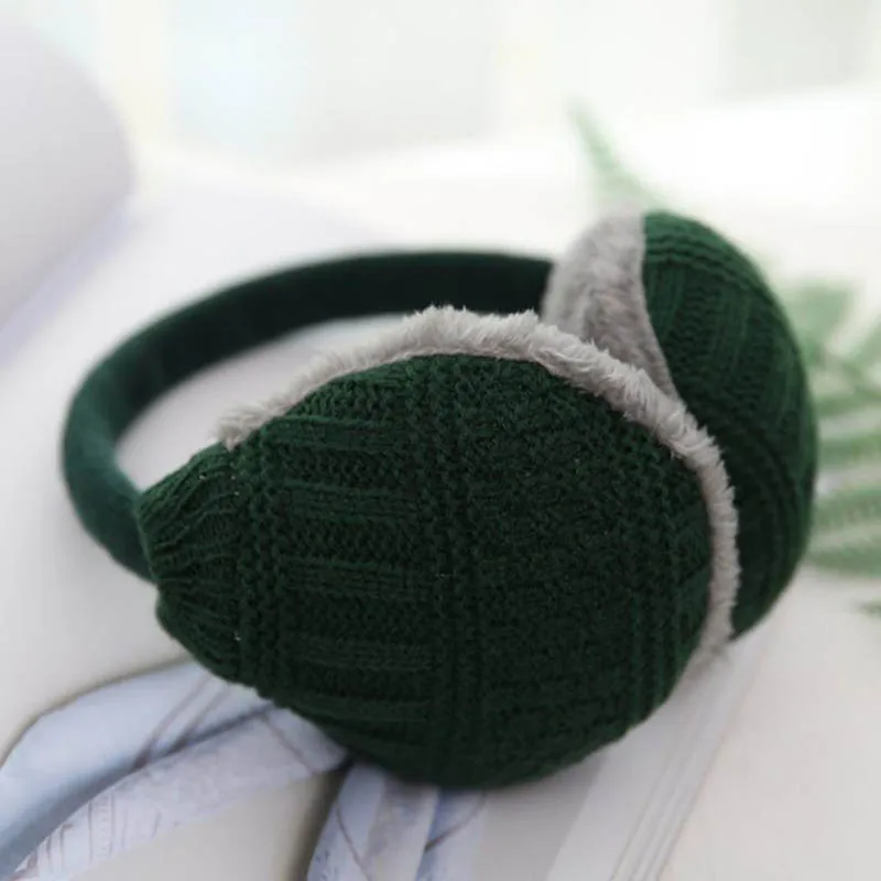M12 Dark Green Зимние наушники Calymel для женщин и мужчин, защита для ушей, мягкий теплый наушник, теплый подарок на Рождество, уличные наушники для катания на лыжах, верховой езды - Цвет: M12 Dark Green
