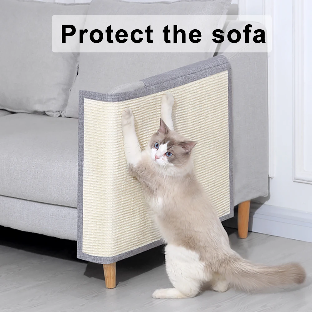 Tseipoaoi Rascador para Gatos Sofa, Protector Esquina Sofa Gatos - Sisal  Resistente al Desgaste, Alfombrilla para Afilar Las Uñas del Gato 50 x 70cm  : : Productos para mascotas