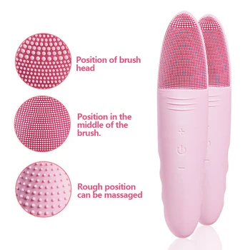

2019 Vibration Facial Cleansing Devices Deep Pore Cleaning Powered Silicone Sonic Mini Cleaner Skin Massage Face Brush