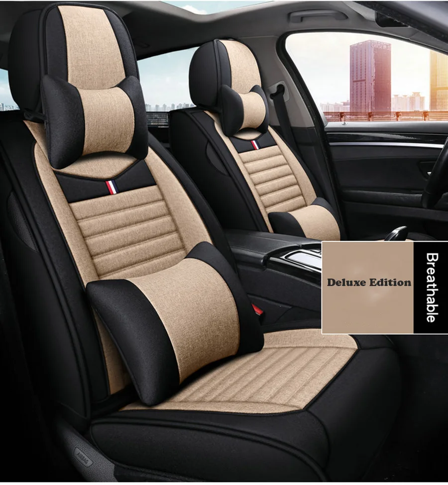 Лен Чехол автокресла для Land Rover Range Rover Discovery 3/4/5/Evoque Freelander делаем индивидуальные чехлы на сиденья