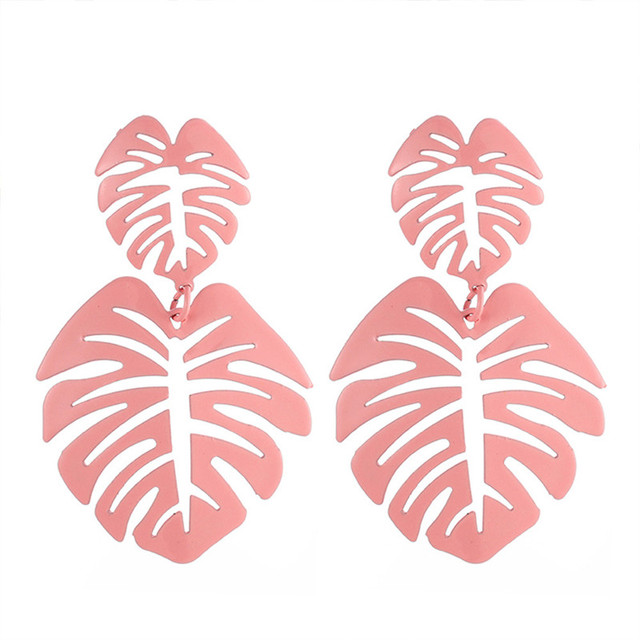 New Korean Acrylic Pink Geometric Earrings for Women Cute Romantic Round Flower Heart Candy Color Fashion Jewelry Brincos